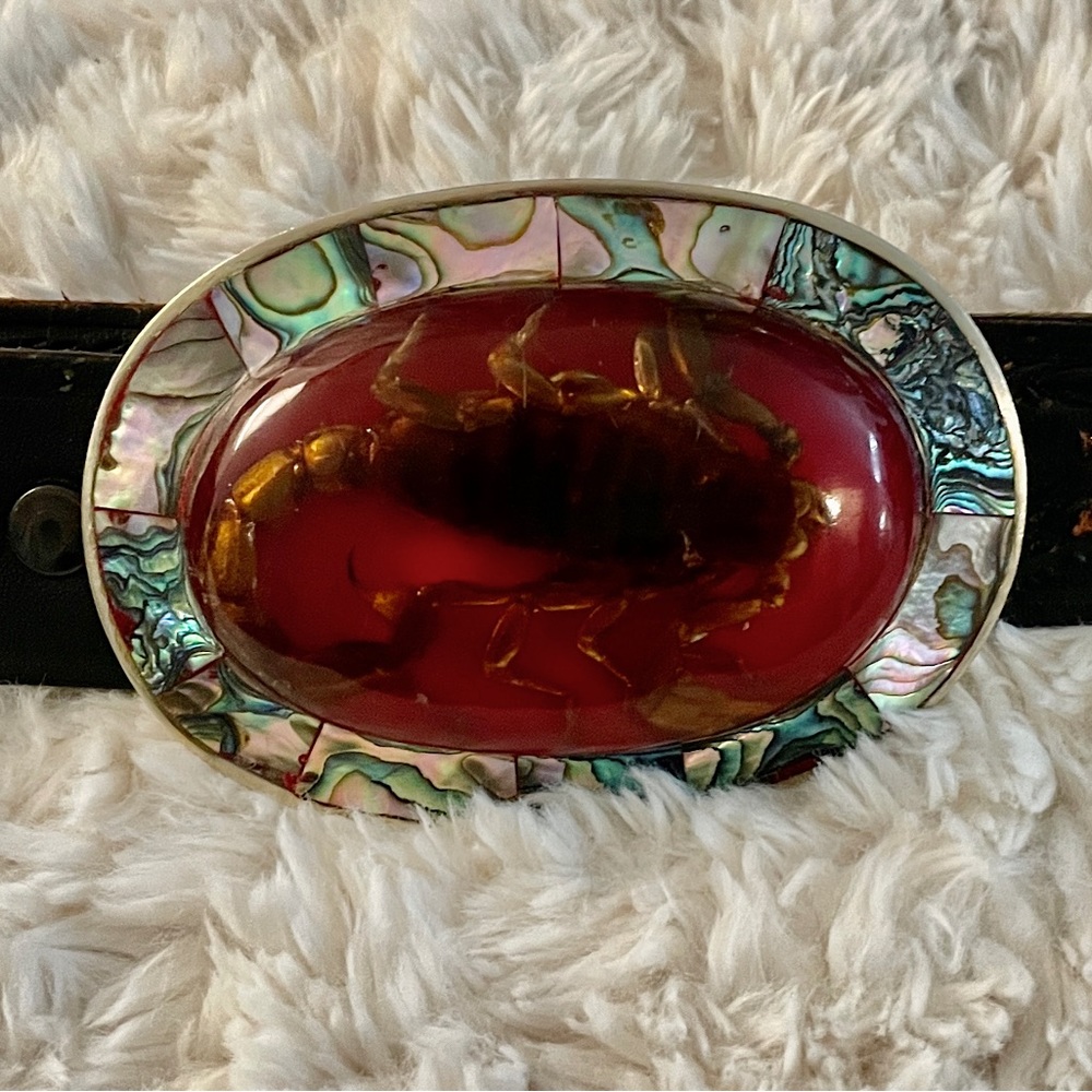 Vintage Scorpio Mamacita Leather Belt